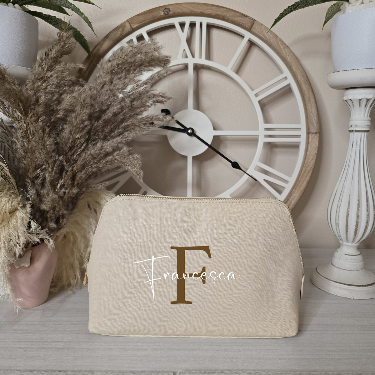 Pochette beauty saffiano grande