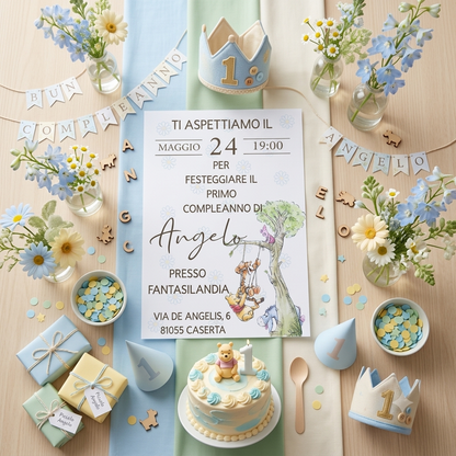 Inviti compleanno Winnie the pooh