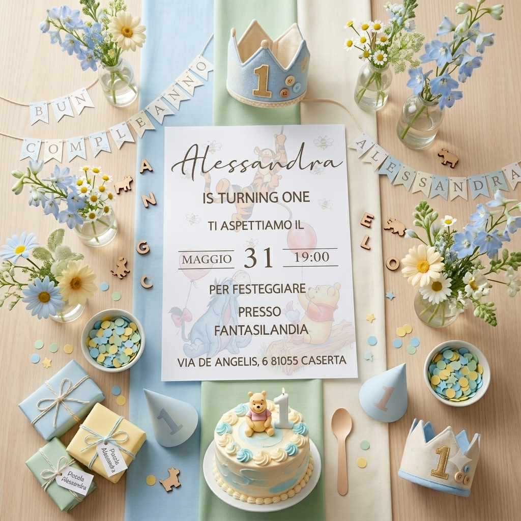 Inviti compleanno Winnie the pooh