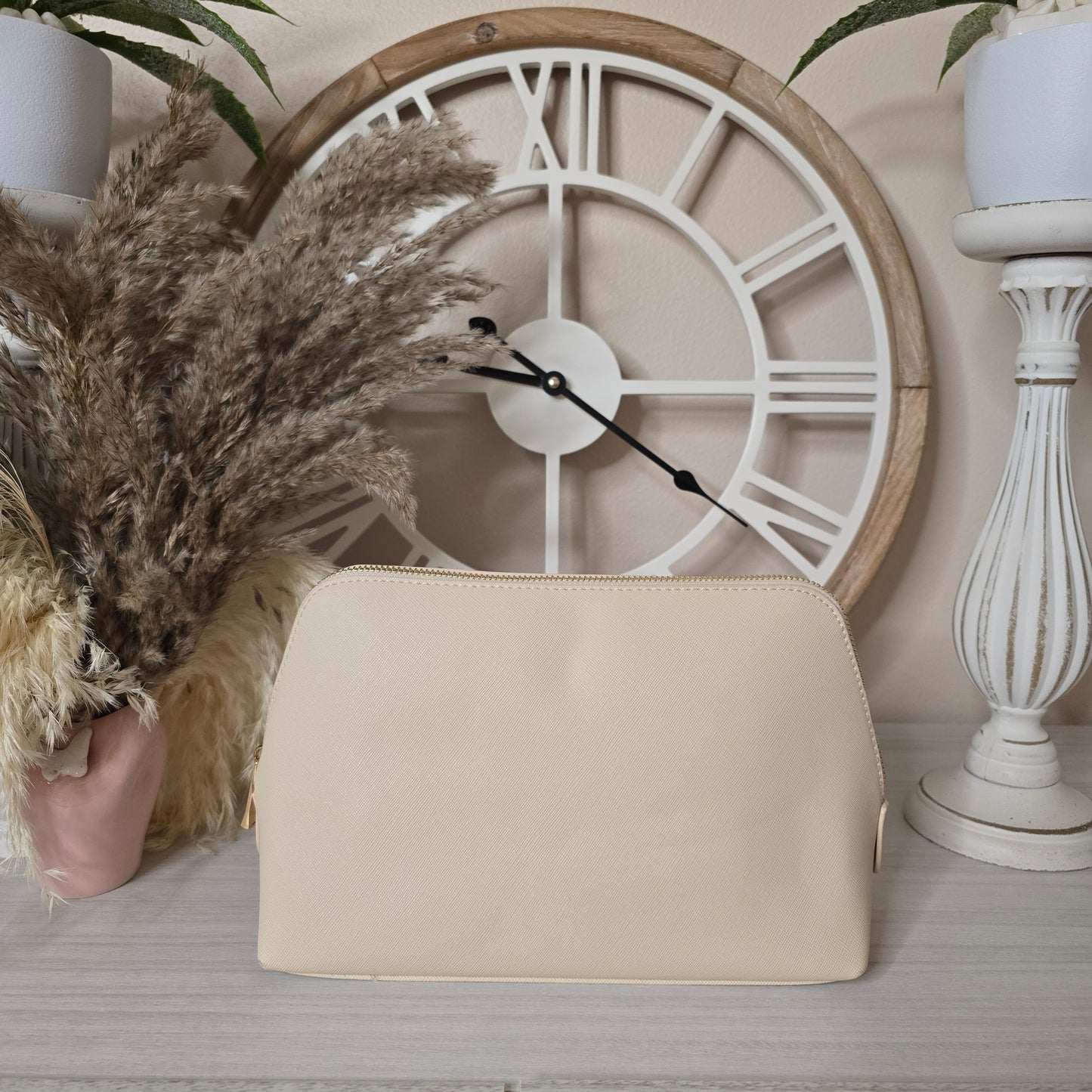 Pochette beauty saffiano grande