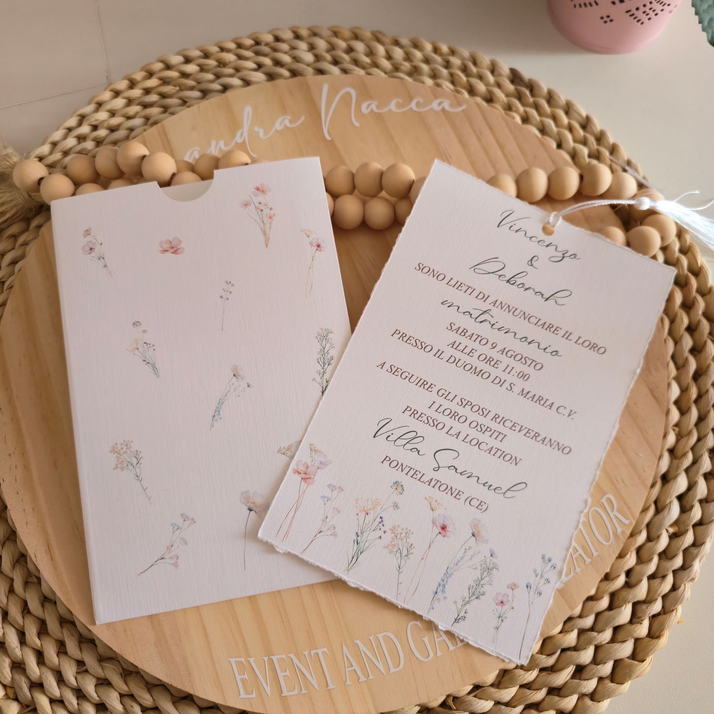 Partecipazioni Pastel flower