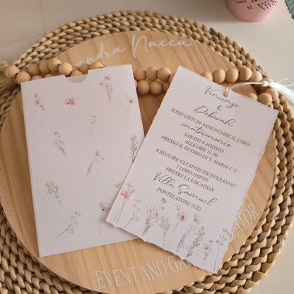 Partecipazioni Pastel flower