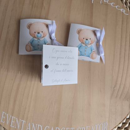 Card a libretto con cioccolatino