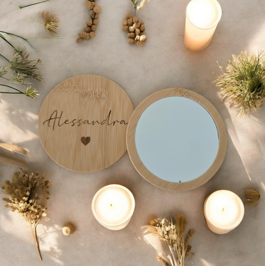 Specchietto legno personalizzato