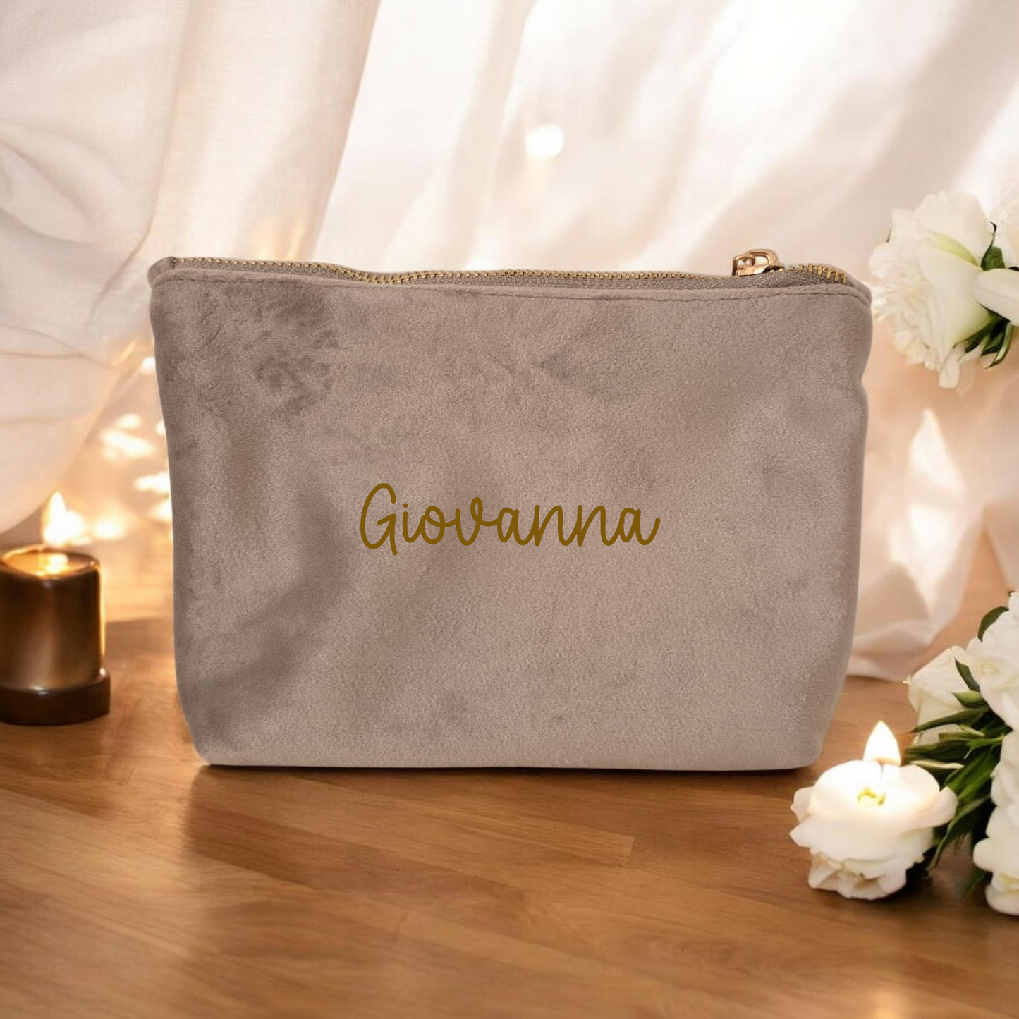 Pochette velluto personalizzata